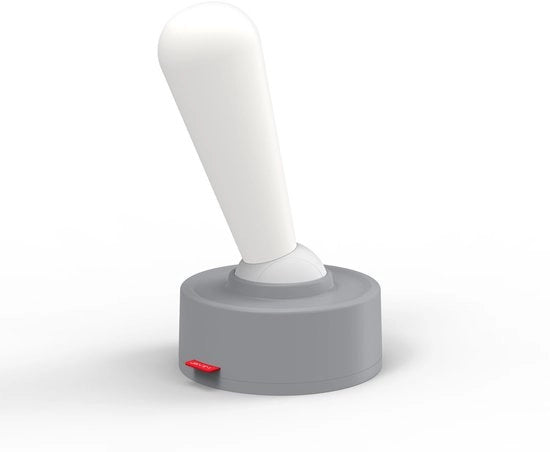 Tuimelschakelaar per illuminazione, caricabile via USB, batteria con alta capacità, lampada notturna regolabile, lampada da tavolo, illuminazione di atmosfera, lampada da regalo (grigio).