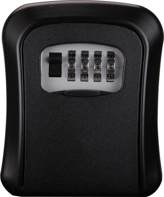 Cassetta di sicurezza da parete, impermeabile, per esterno, adatto per uso interno ed esterno - nero - 94*114mm