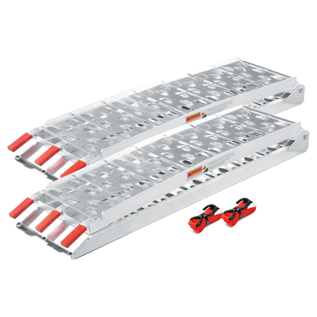2x rampe di carico ripiegabili per moto ATV 223cm 680kg In alluminio Rampa di salita