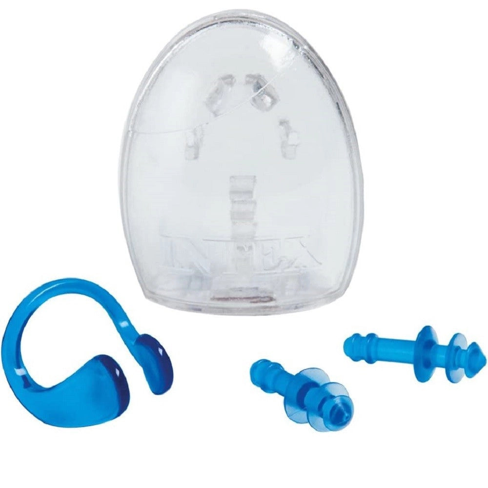 Trade Shop - Tappi Per Naso Orecchie Nuoto Stringinaso 55609 Unisex Adulto Piscina Custodia -