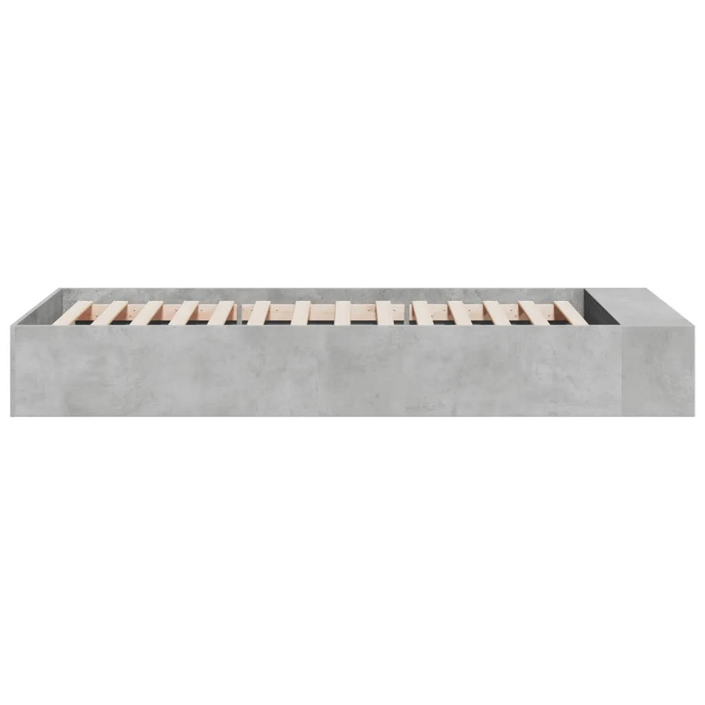 Giroletto-Struttura Letto Grigio Cemento 75x190 cm in Legno Multistrato 471731