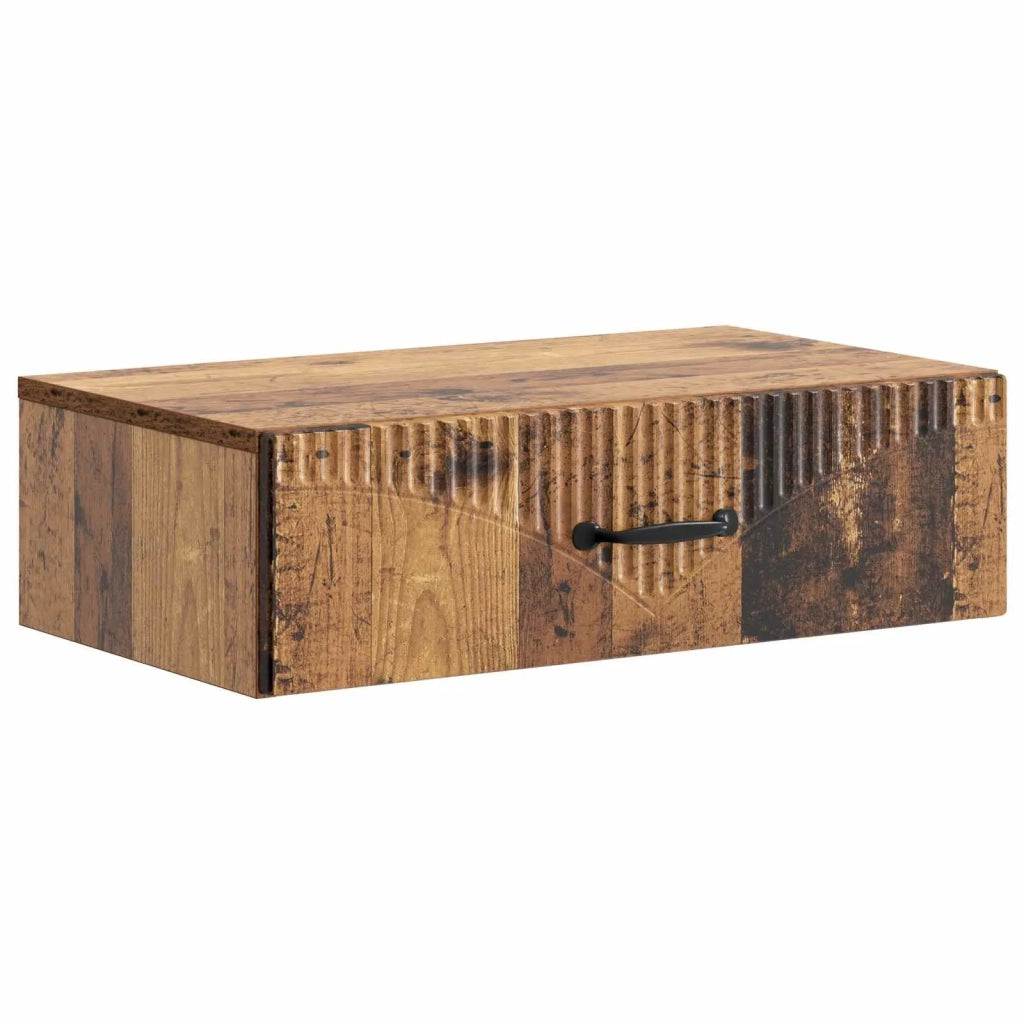Tavolino da Parete Laterale Legno antico 59 x 34,5 x 17 cm 899003