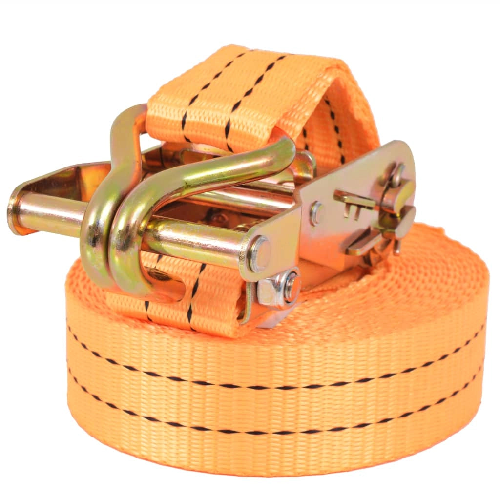 Cinghia di fissaggio a cricchetto 10 pezzi 1 tonnellata 6 m x 38 mm arancione 02_0003537