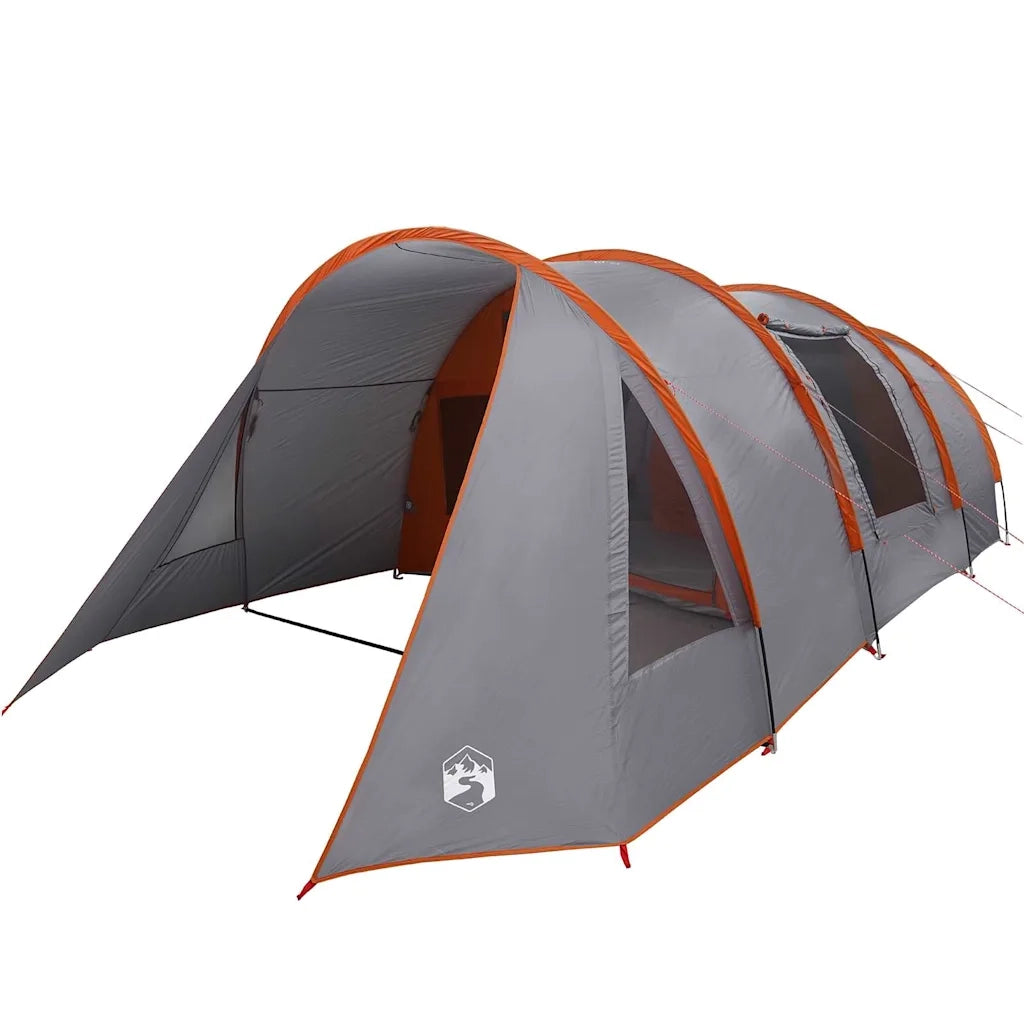 Tenda tunnel per 4 persone 4 persona Grigio e arancione 42004040