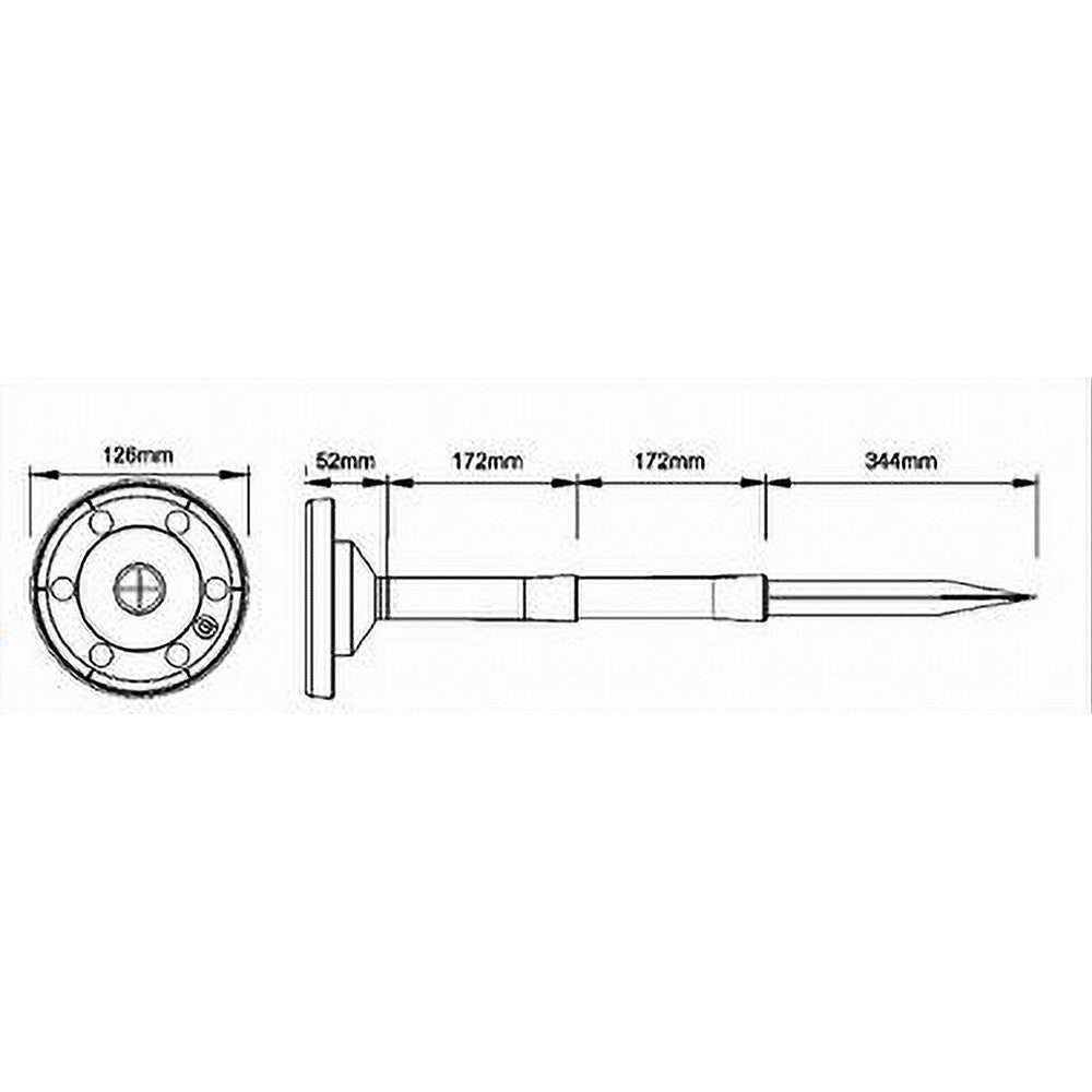Trade Shop - Faretto Led Cct 3 Tonalità Di Colore Solare Ricaricabile Impermeabile Ip65 Fy-3c -