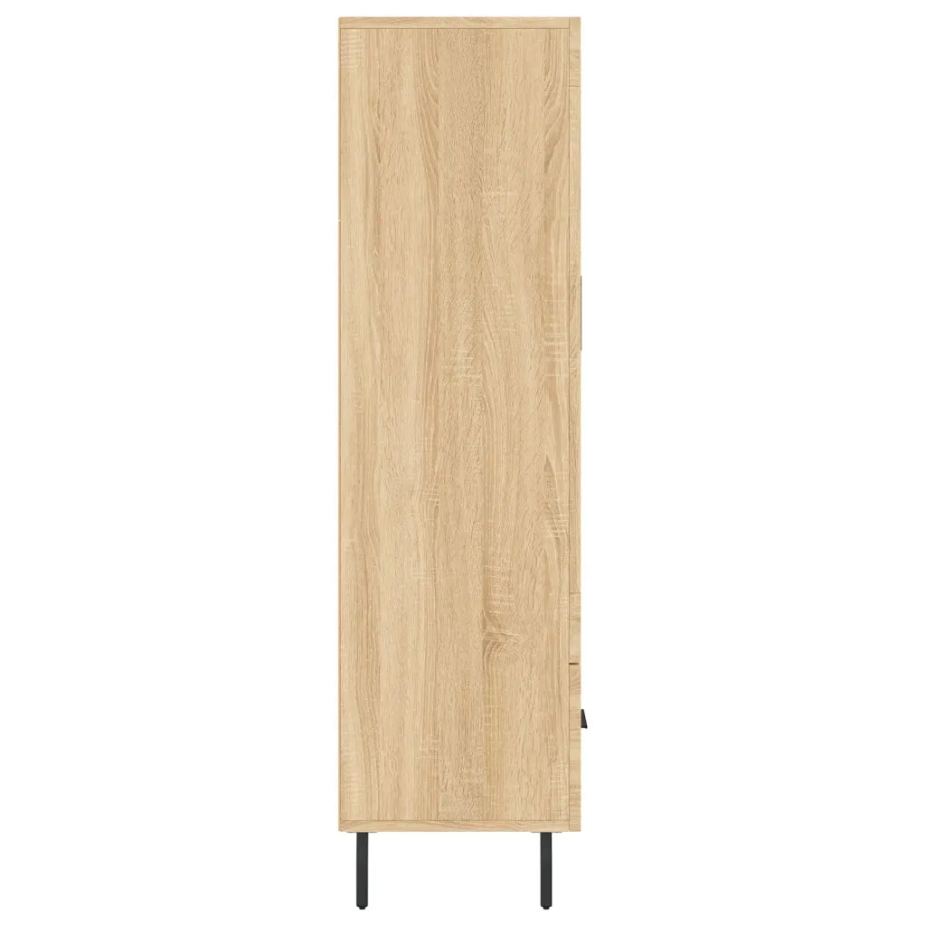 Credenza-Buffet-Armadio da cucina Rovere Sonoma 69,5x31x115 cm in Legno Multistrato 607432