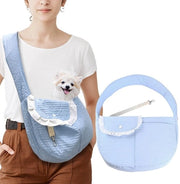 Borsa da Cane Comfortevole - Tasca per Cani - Borsa per Cani - Protezione di Sicurezza - Cinturino a Spalla 10 cm - Tessuto Morbido - Borsa per Cani