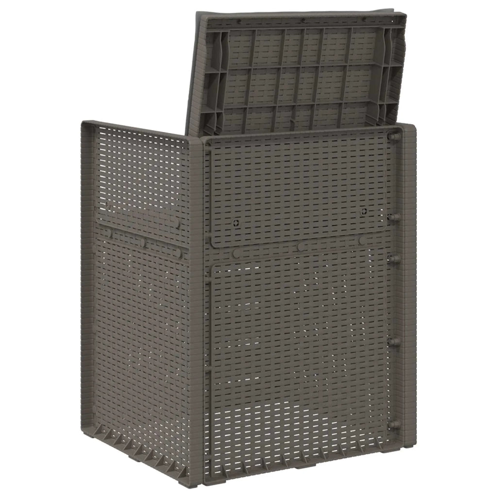 Sedie da pranzo da giardino 2 pcs Grigio chiaro e Antracite PP 8000011