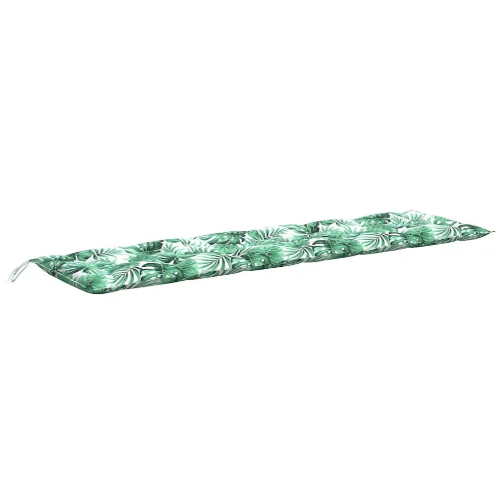 vidaXL Cuscino per Panca a Foglie 180x50x7 cm in Tessuto Oxford
