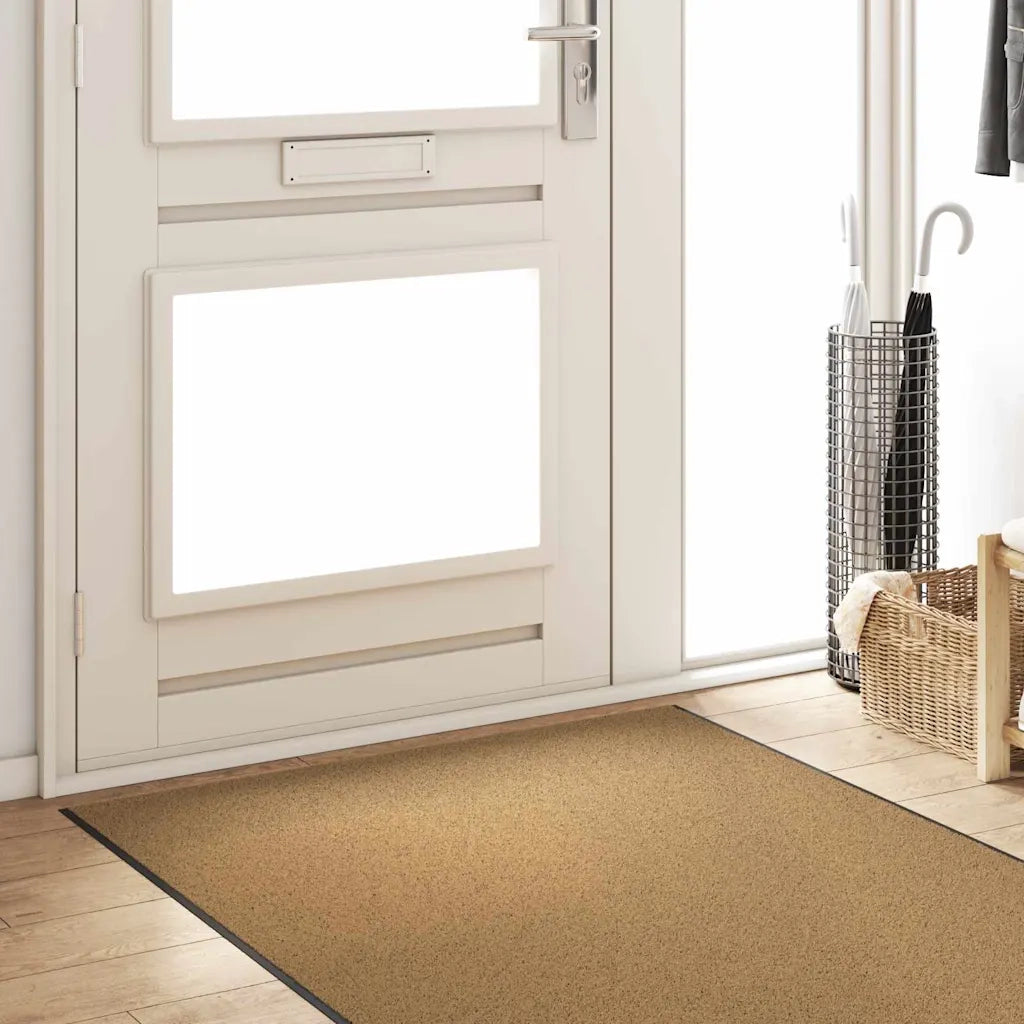 Tappetino Altro Crema e Nero 120 x 400 cm Poliammide e PVC 4100756