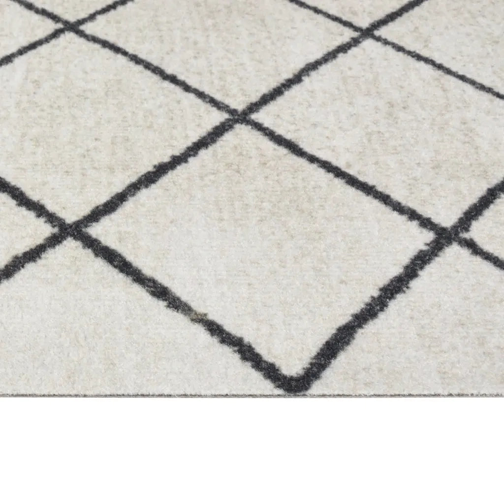 Tappeto da Cucina Lavabile Quadri 60x300 cm Velluto 136569