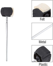 Pedale Tamburo a Batteria - Accessorio Percussivo - Felt di Alta Qualità - Duraturo e Resistente - Ideale per i Batteristi - Pedale Tamburo Professionale