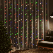 Tenda Luci a Ghiaccioli 3x3m 300 LED Colorati 8 Funzioni 328932