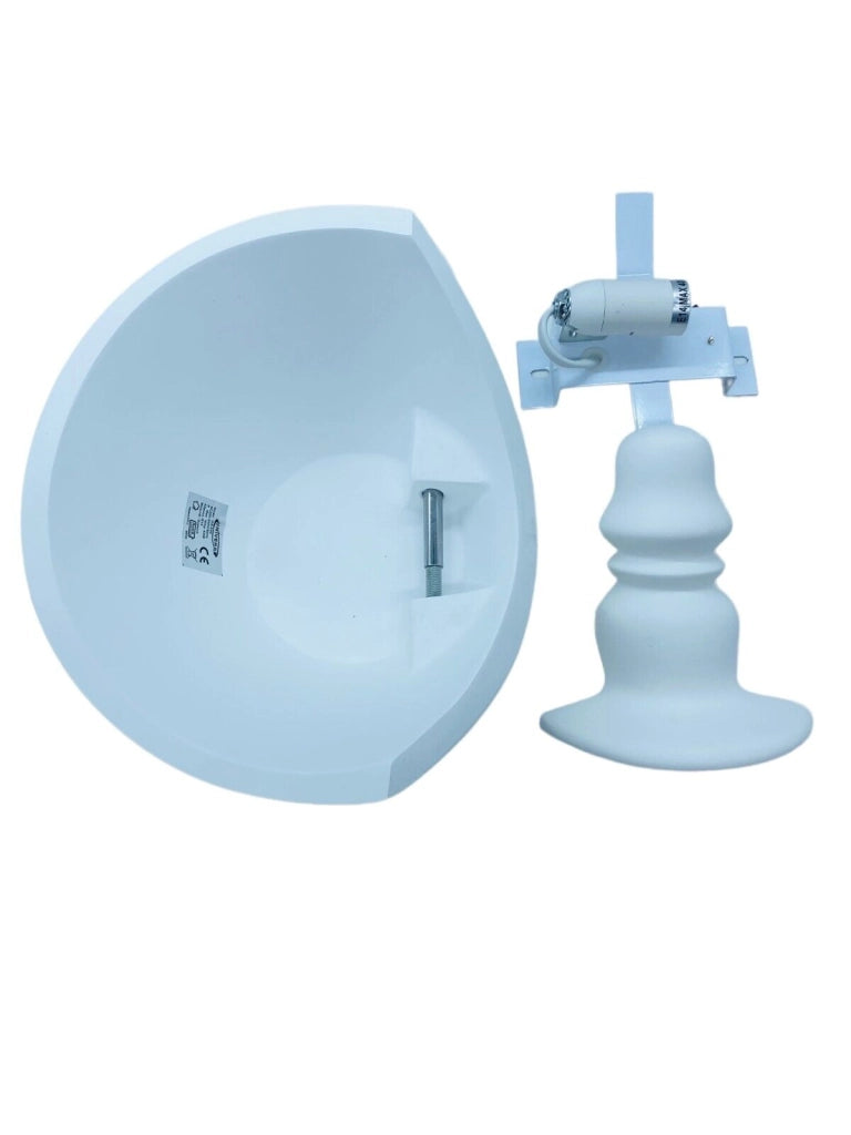 Applique in gesso dal design moderno forma Abatjour con attacco per lampadine E14