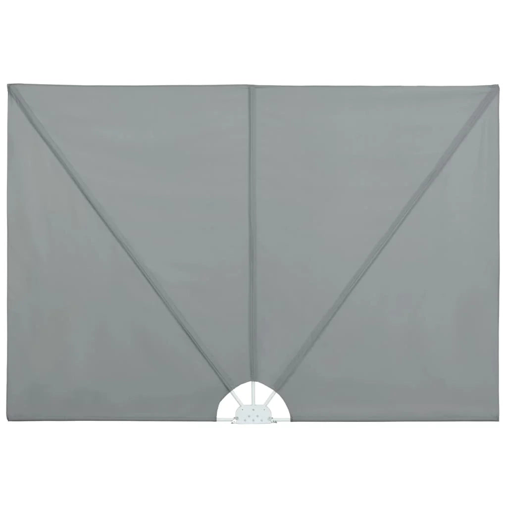Tenda da sole laterale retrattile/schermo privacy per patio giardino terrazza balcone 300 x 150 cm grigio 02_0007073
