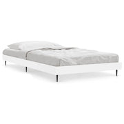 Letto singolo | Letto per adulti | Giroletto Bianco 90x200 cm in Legno Multistrato