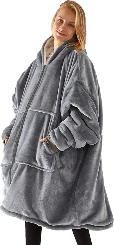 Pantaloni a cappuccio oversized - Plaid - Cappuccio - Con maniche lunghe – Unisex - Unico taglio