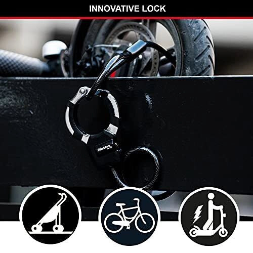 MASTER LOCK Street Cuff Nero 1000 mm Antifurto