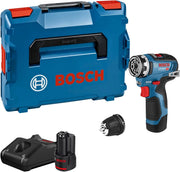 Bosch Professional GSR 12V-35 FC FlexiClick System Trapano-avvitore a Batteria 12V System, Include 2 Batterie 3.0 Ah, Caricabatterie Rapido GAL 12V-40,Include Mandrino GFA 12-B, in L-BOXX, 06019H3001