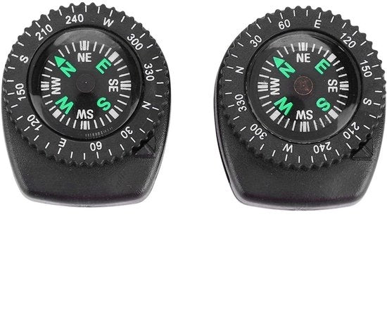 Cinturino per orologio Outdoor - Compasso - Portatile - 2 pezzi - Installazione semplice - Stile elegante