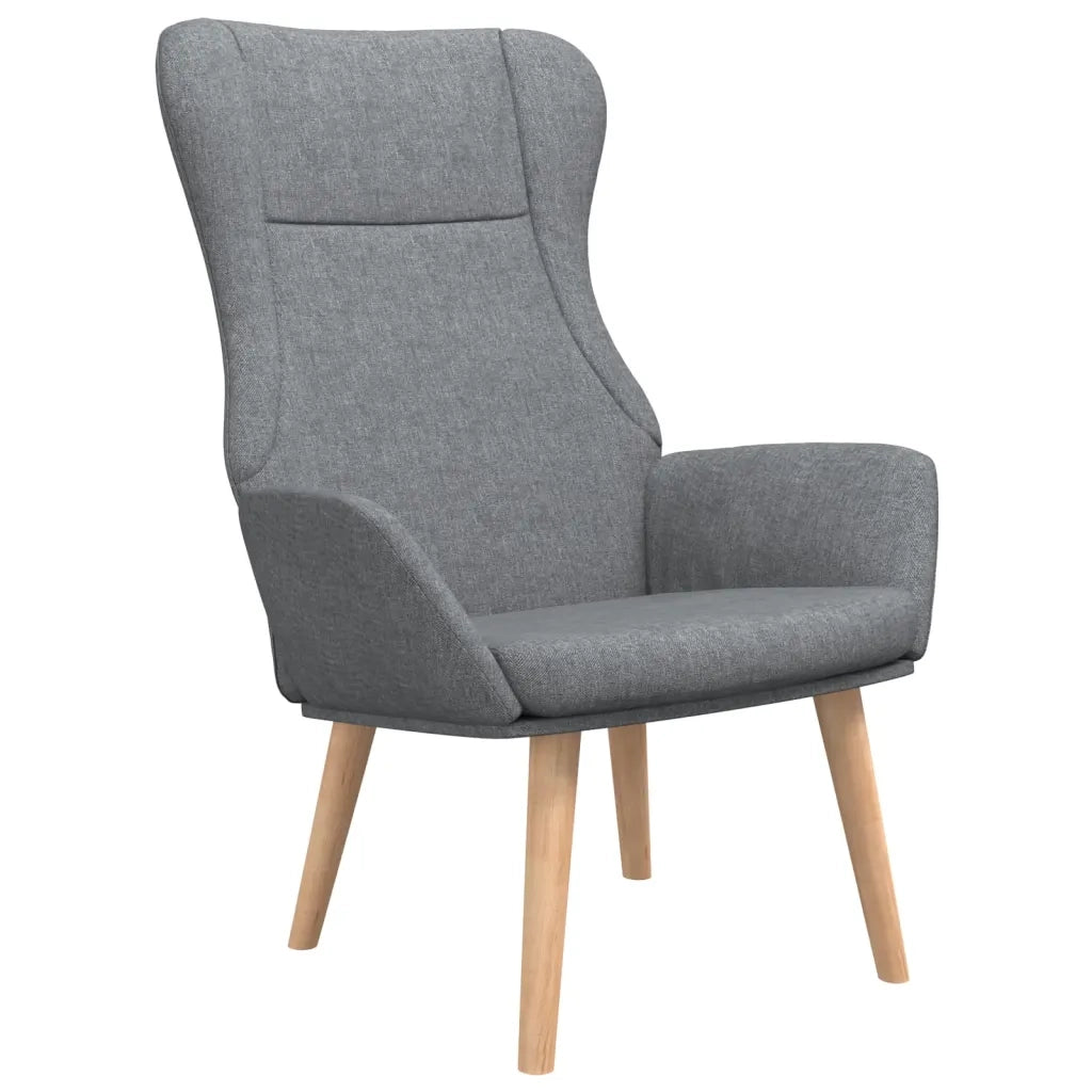 Poltrona Relax | Sedia Relax Grigio Chiaro in Tessuto