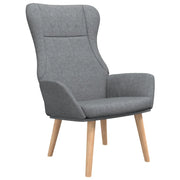 Poltrona Relax | Sedia Relax Grigio Chiaro in Tessuto
