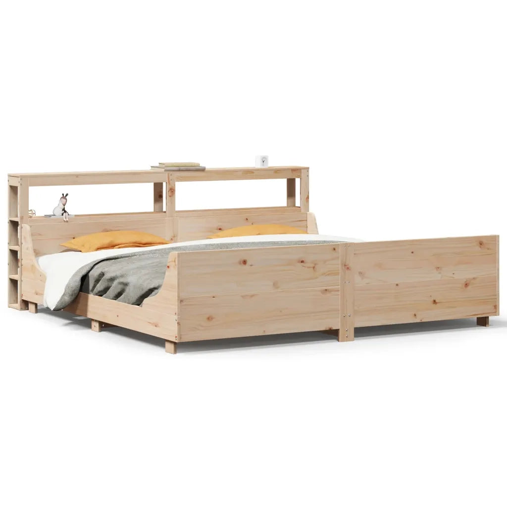 Letto senza Materasso 180x200 cm in Legno Massello di Pino