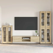 Set mobile TV con porta FLORIN Rovere Sonoma Legno multistrato