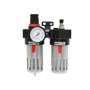 Filtro aria e lubrificatore con regolatore di pressione max. 1 MPa, attacco 1/2