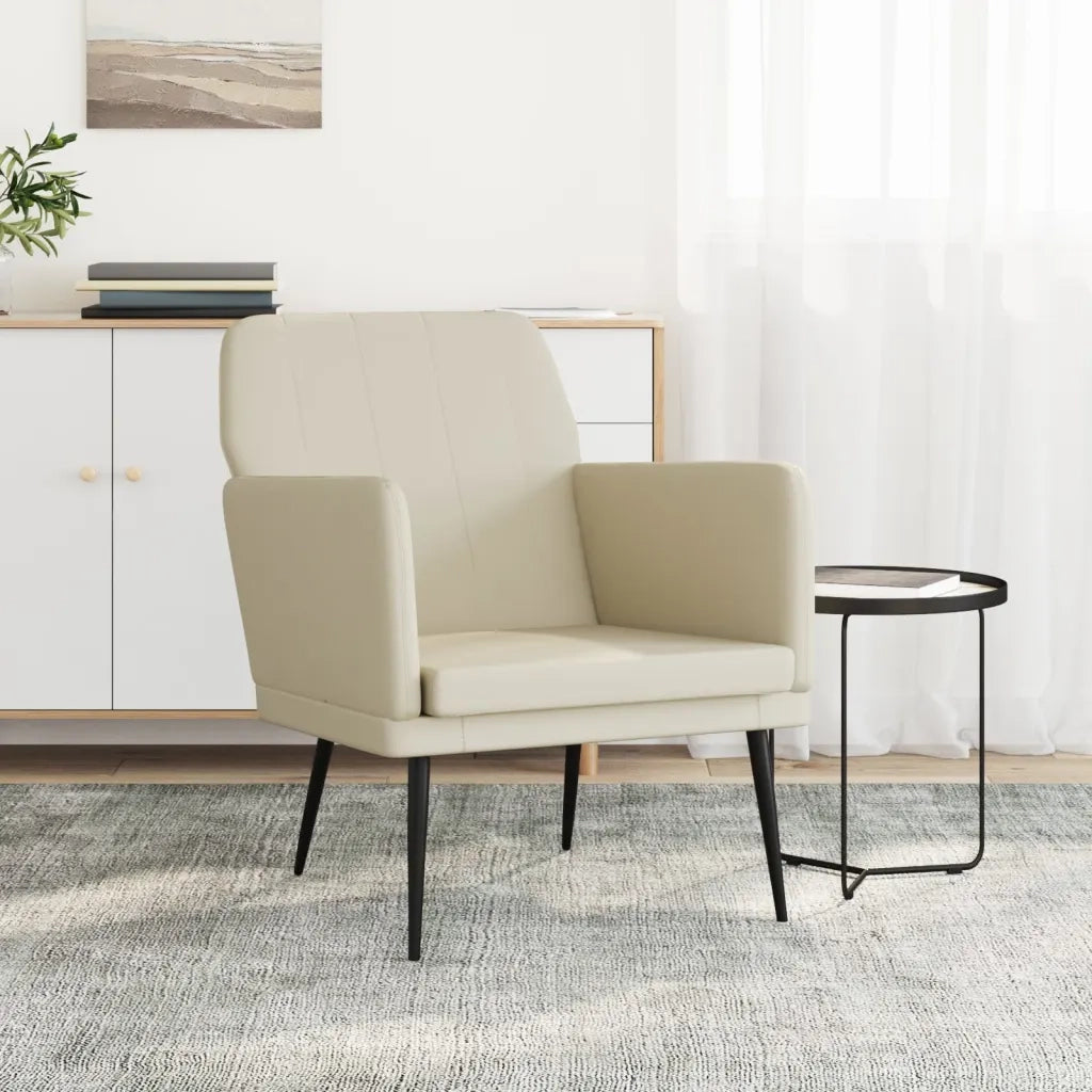 Poltrona Crema 61x78x80 cm Similpelle