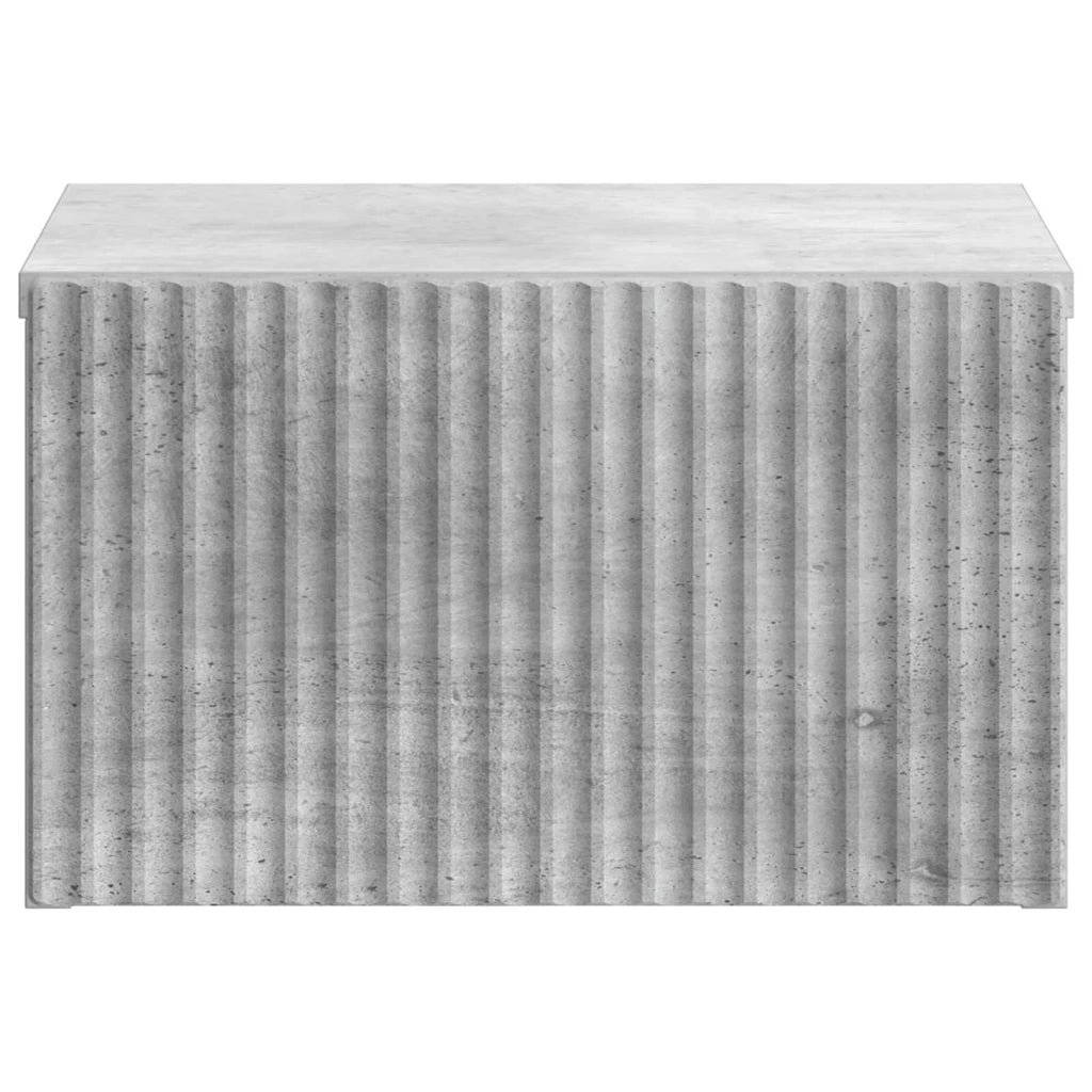 Mobiletto da notte a muro Grigio Cemento 33 x 34,5 x 20 cm