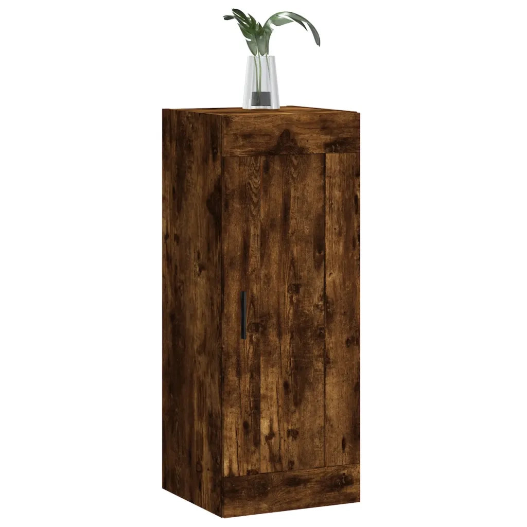 Mobile a Parete Rovere Fumo 34,5x34x90 cm in Legno Multistrato 830521