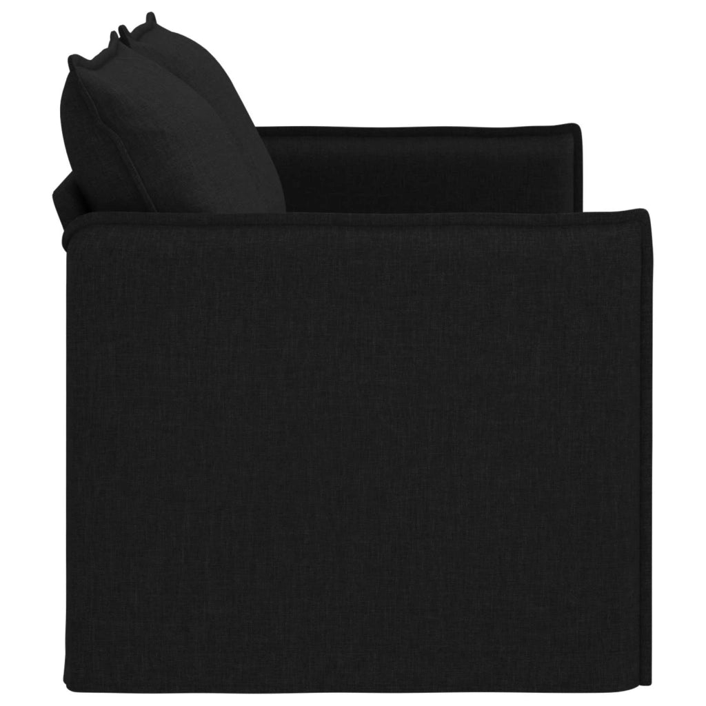 Divano | Divano da soggiorno | Sofa Nero 156 x 82 x 85 cm Tessuto