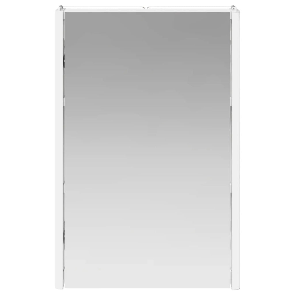 Mobiletto per specchio da bagno Bianco 33 x 11,5 x 50 cm