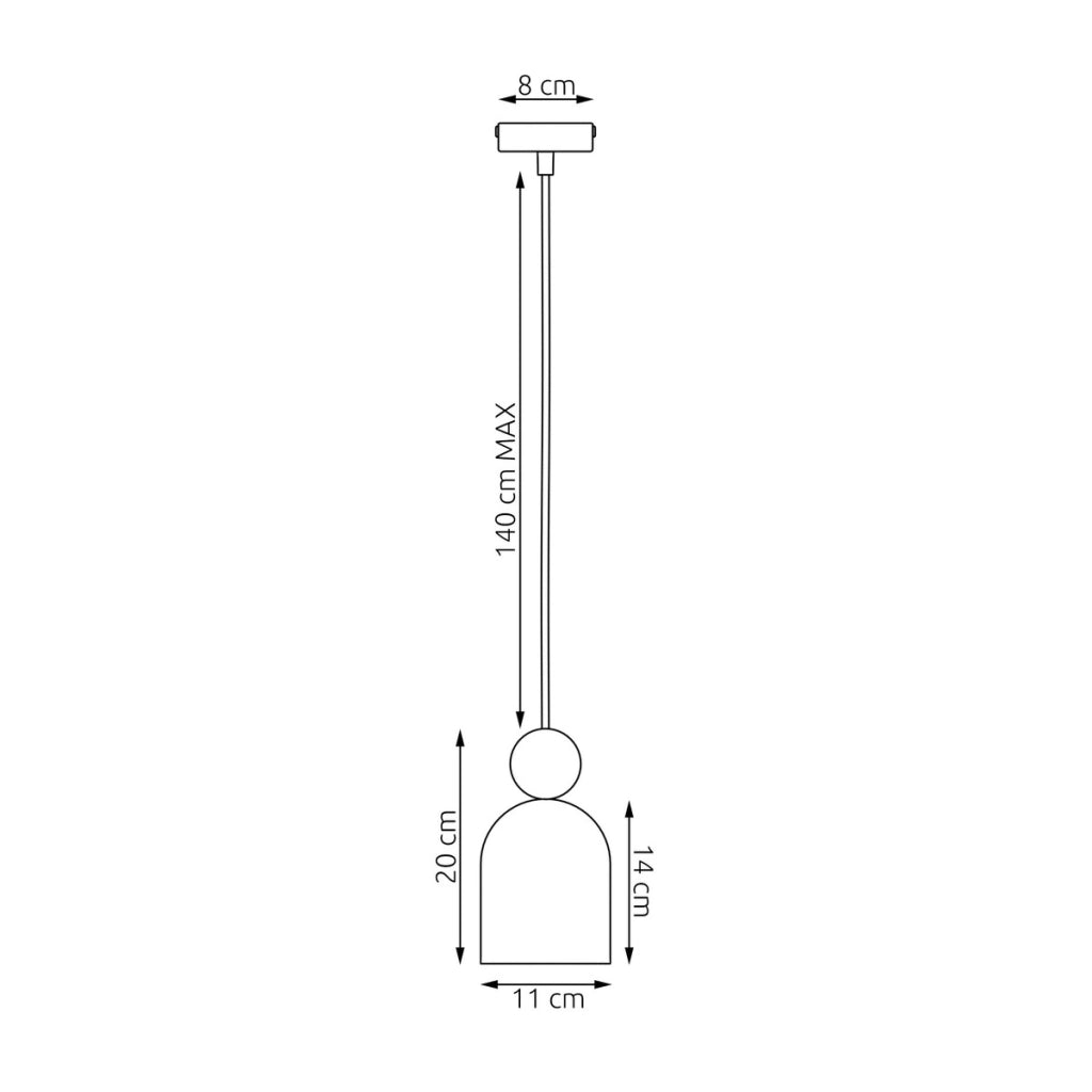 Lampada a sospensione MESI in acciaio e legno beige