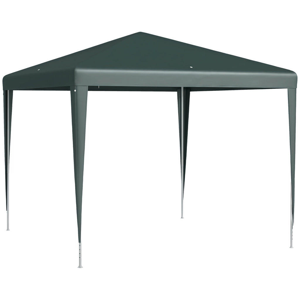 Gazebo da Giardino ¨C zephmum ¨C Verde, Acciaio, PE, 2.7x2.7 m