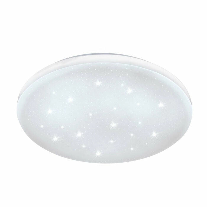Plafoniera Led Rotonda Soffitto Applique Lampada Parete Interno Frania EGLO Dimensioni: Ø 430 mm - Cristallo - 4000K Luce Naturale - 33384
