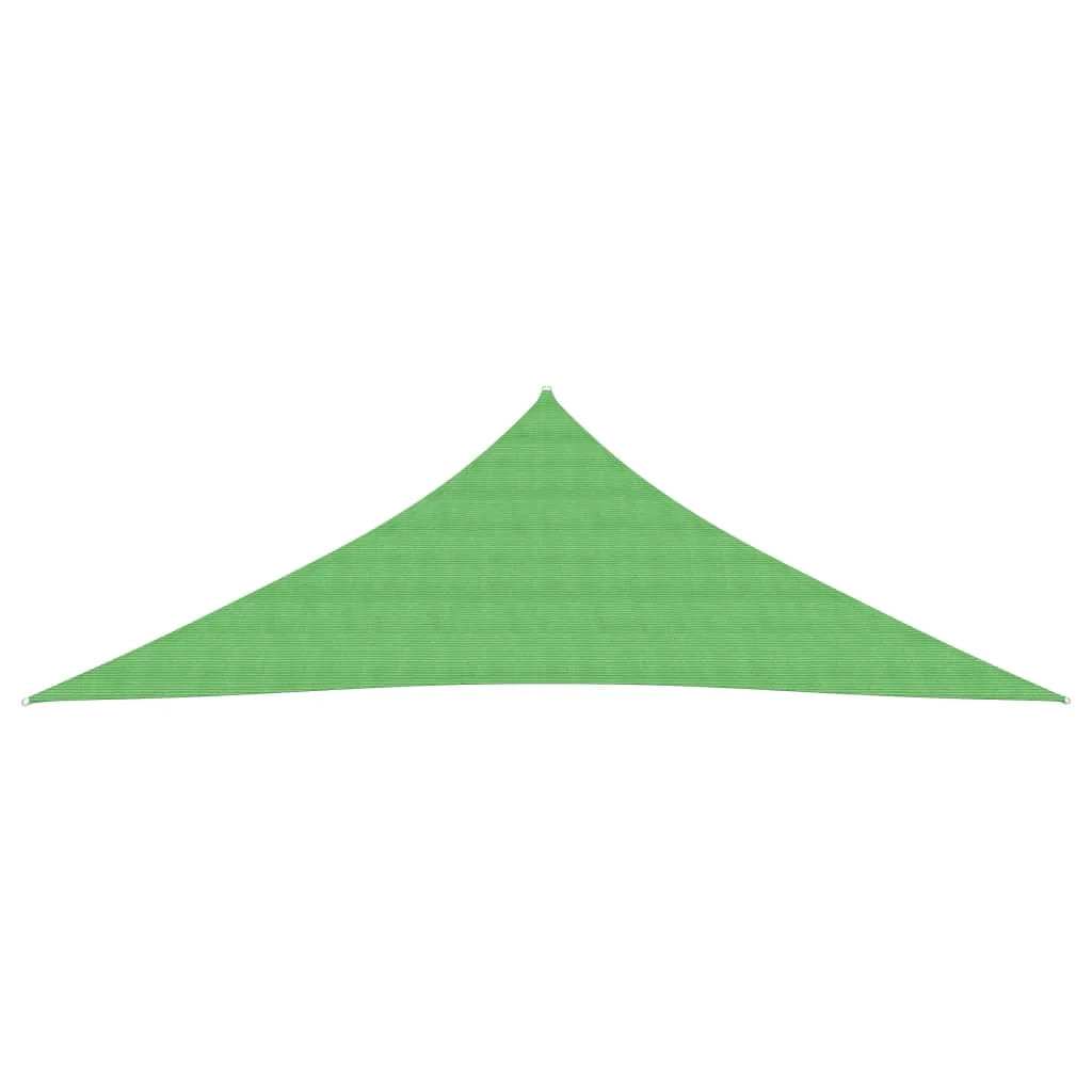 Vela ombreggiante/ombrellone 160 g/m² HDPE 5 x 5 x 6 m verde chiaro 02_0009397