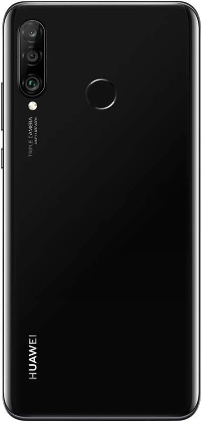 HUAWEI P30 Lite (128 GB, 4 GB di RAM) 6,15" schermo, fotocamera AI tripla, 32MP Selfie, Dual SIM Globale 4G LTE GSM Fabbrica Unlocked MAR-LX3A (Midnight Black)