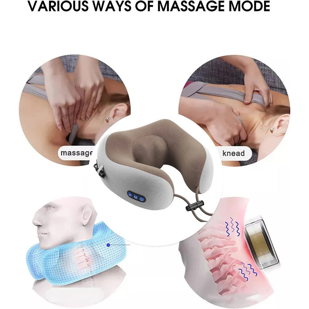 Trade Shop - Massaggiatore Elettrico Massaggio Cervicale Spalla Cuscino Massaggiante Relax Muscolare -