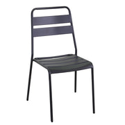 Sedia metallo Rovigo antracite cm 50x54h42/87