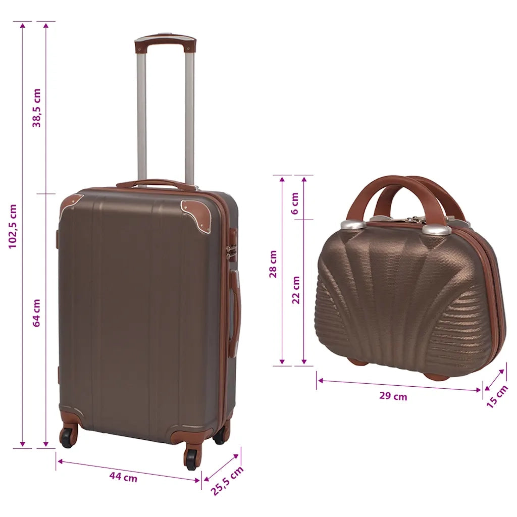 4 pz. Set di Trolley Rigidi Color Caff¨¨ CFW8699199