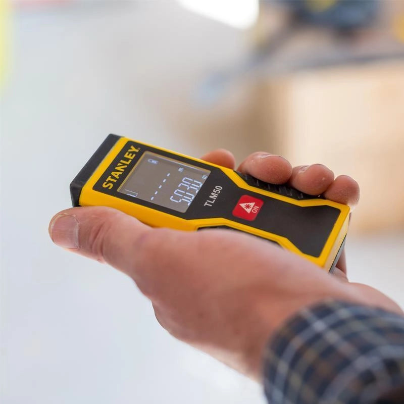 STANLEY FMHT77652-0 TLM50 Misuratore Laser Portata 15 m Precisione ±3 mm Alimentazione 2 x AAA Batterie Incluse colore Nero