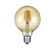 Lampadina Led Wire Ambrata E27 6W Globo GD Trio