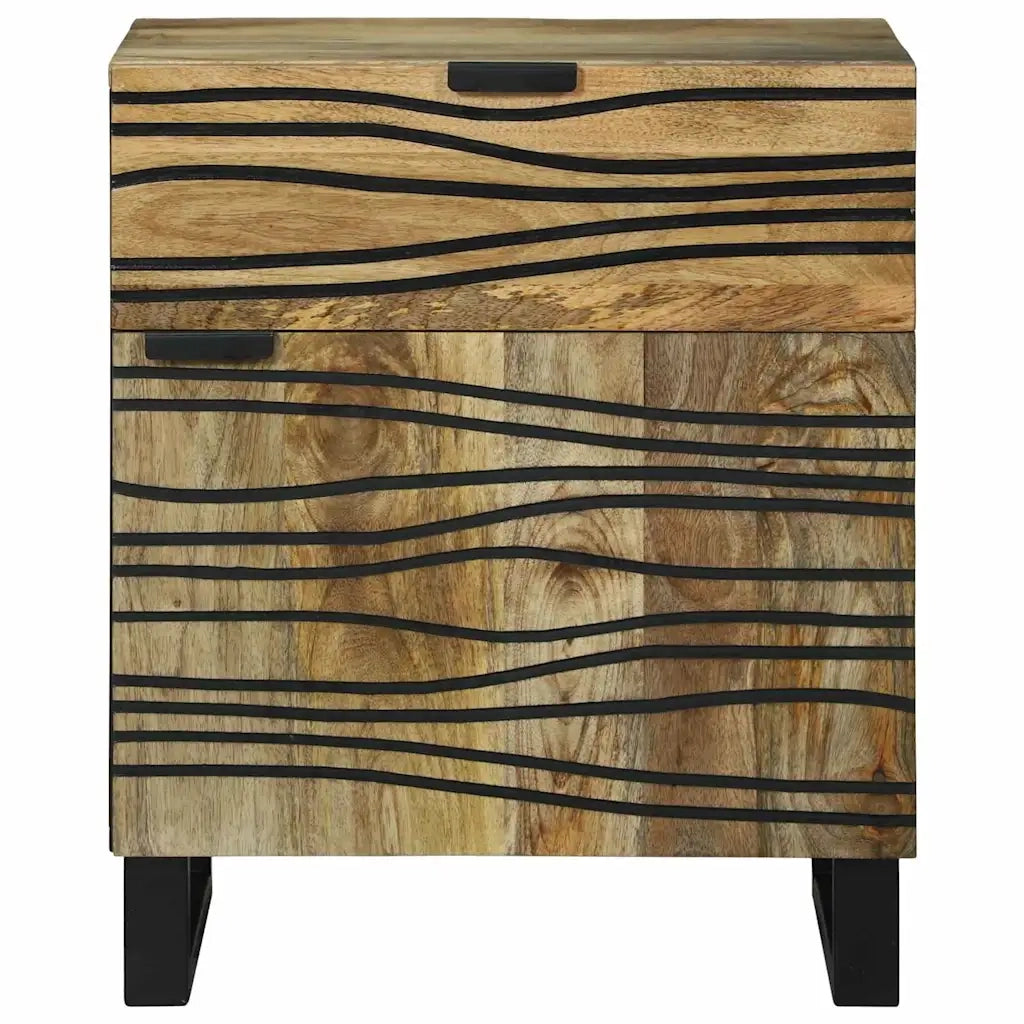 Comodino | Armadio da Notte | Mobiletto da notte Naturale 50 x 33 x 60 cm Legno ingegnerizzato