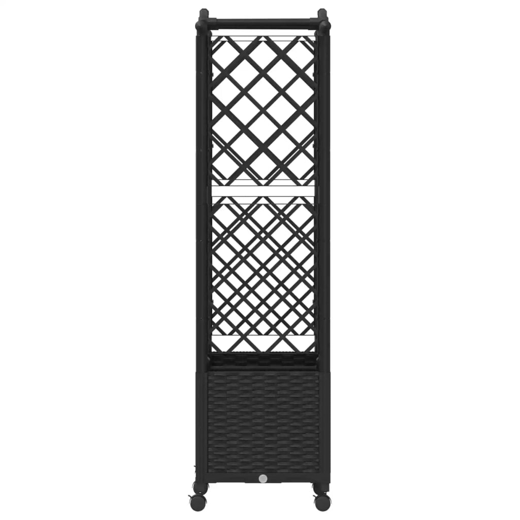 Letto Rialzato con Griglia e Tetto Nero 125 x 40 x 144 cm PP 3423014
