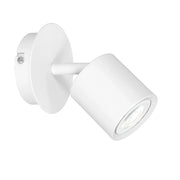 Lampada spot parete/soffitto bianca orientabile GU10 8W Demia