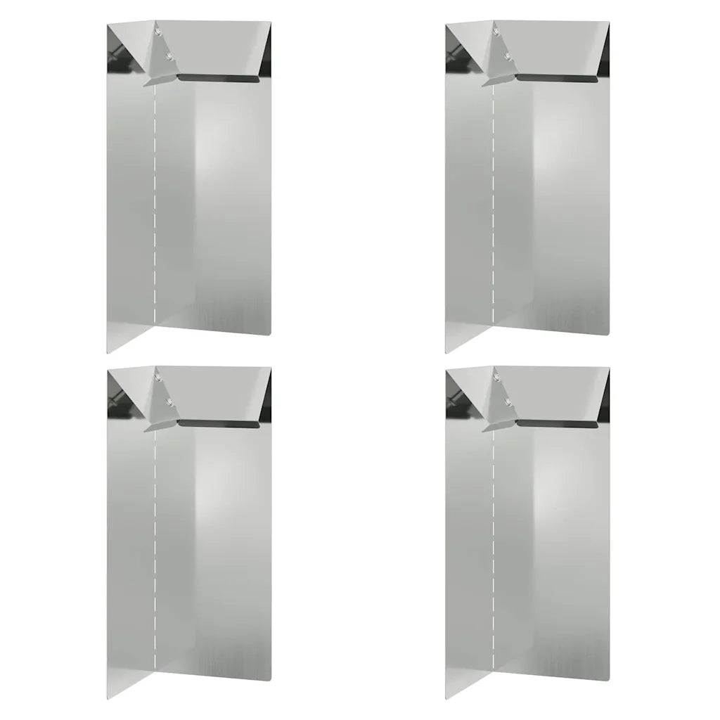 Recinto per lumache 4 pz Argento 10 x 10 x 25 cm CFW1148574