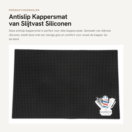 Matrice antiscivolo per parrucchieri - Slijtvast - Qualità pratica - Strumenti per parrucchieri - Antiscivolo per saloni di bellezza - Modello:  - Dimensioni:  - Materiale:  - Caratteristiche: Antiscivolo