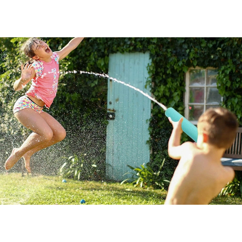 Trade Shop - Tubo Pistola Spara Acqua 30x5cm Schiuma Con Pesciolino Giocattolo Per Bambini 6559072 -
